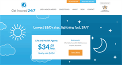 Desktop Screenshot of getinsured247.com