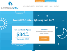 Tablet Screenshot of getinsured247.com